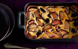 Plum clafoutis